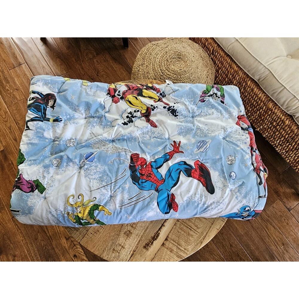 Pottery Barn Kids Marvel Heros Twin Comforter Glow In The Dark